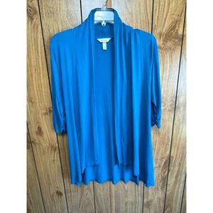 Soma Women's Open Front Teal Green Picture shows more blue but it's more green S